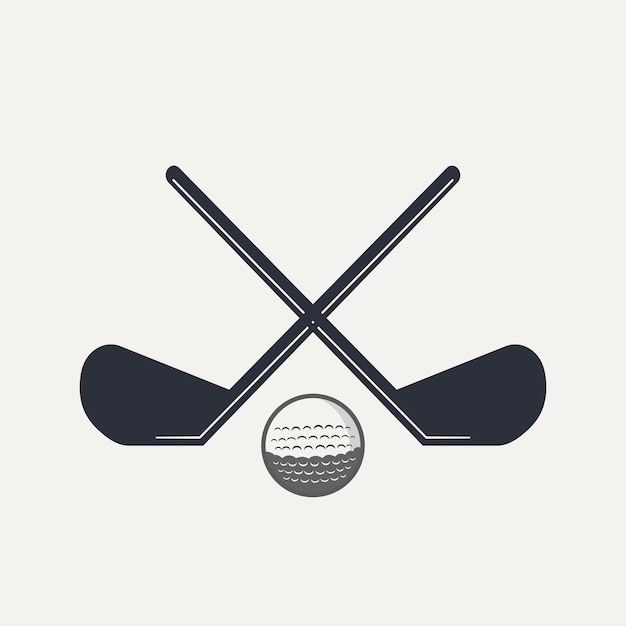 Logo del golf sul concetto della lettera z con l'icona della pallina da golf in movimento simbolo del logotipo sportivo dell'hockey