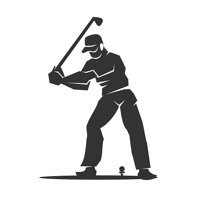Golf logo Man Golfen logo golfer logo Icoon Illustratie Merkidentiteit