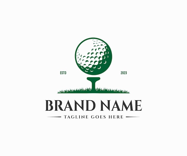 Golf logo ontwerp sjabloon vector illustratie