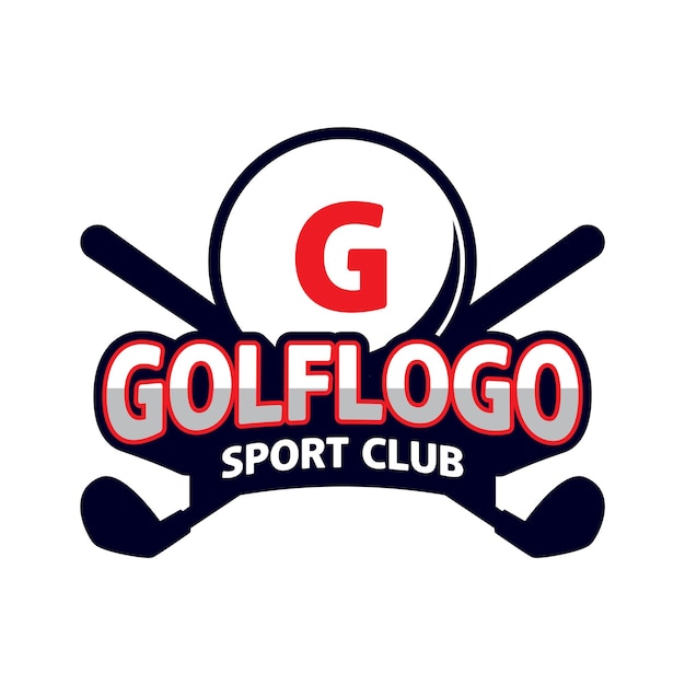 Golf logo ontwerp sport logo