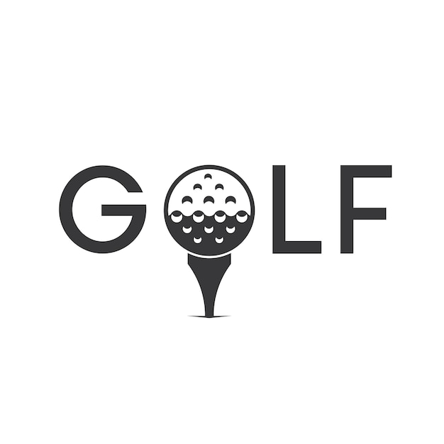 Golf logo ontwerp vector