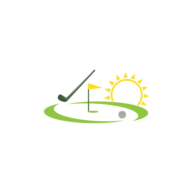 Golf Logo sjabloon vector illustratie pictogram