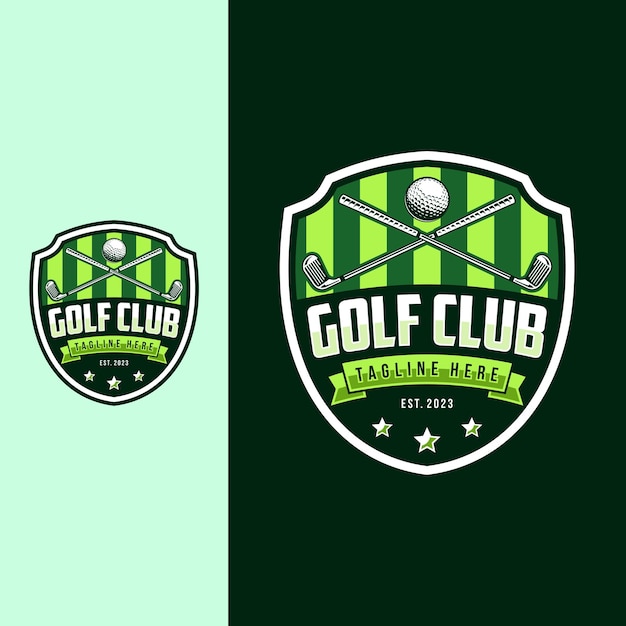 golf logo template design for golf club