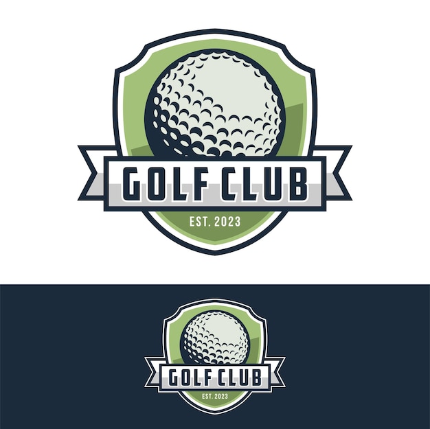 Disegno del modello di logo di golf per mazza da golf