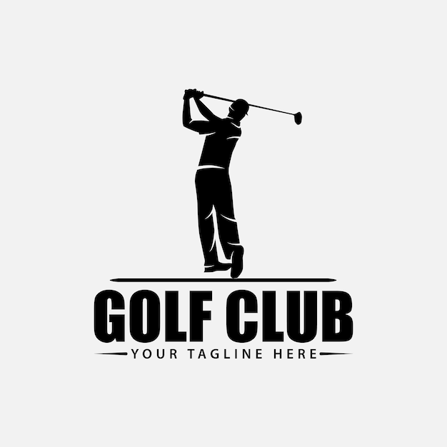 Modello di logo di golf