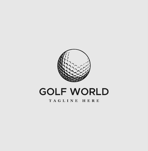 Vector golf logo template