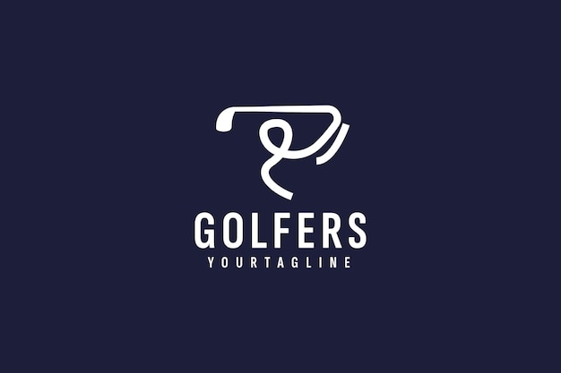 Vector golf logo vector pictogram illustratie
