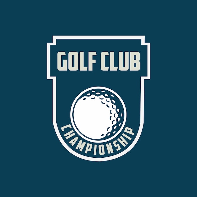 golf logo vector template design illustration for golf club