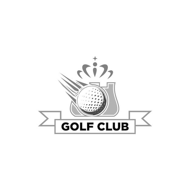 Golf logo vettori adatti per la mazza da golf