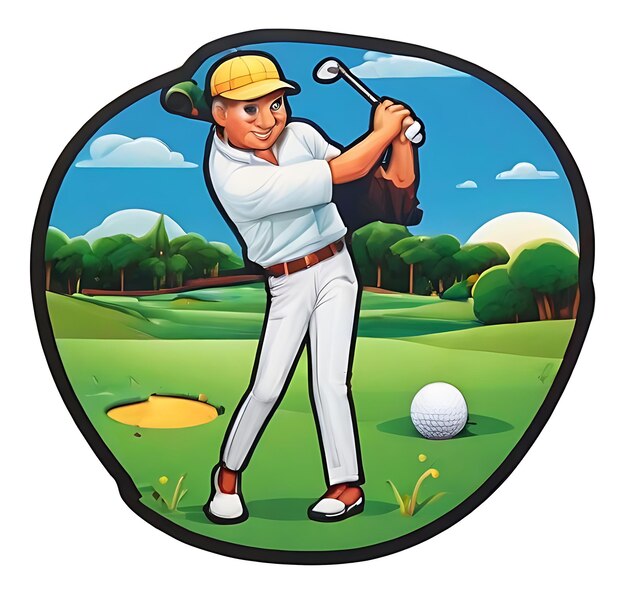 Vector golf logoontwerp