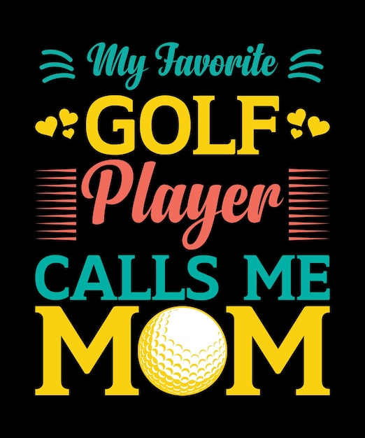 Golf Mom TShirt Design