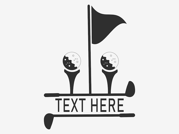 Vector golf monogram design golf game monogram set golf logo golf logo trendy golf illustratie