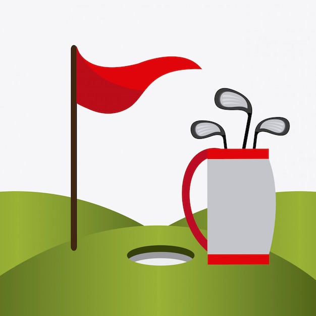 Vector golf ontwerp