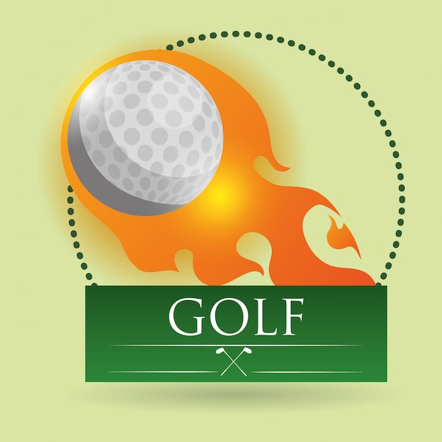 Vector golf ontwerp