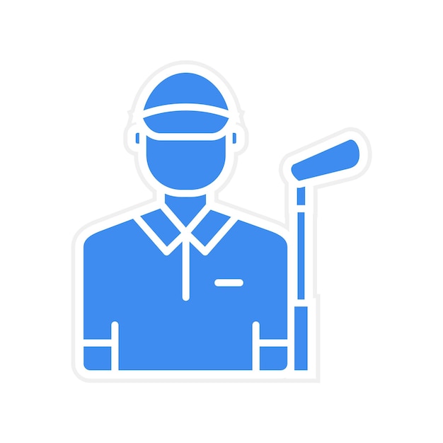 Vector golf player icon vector image can be used for physical fitness