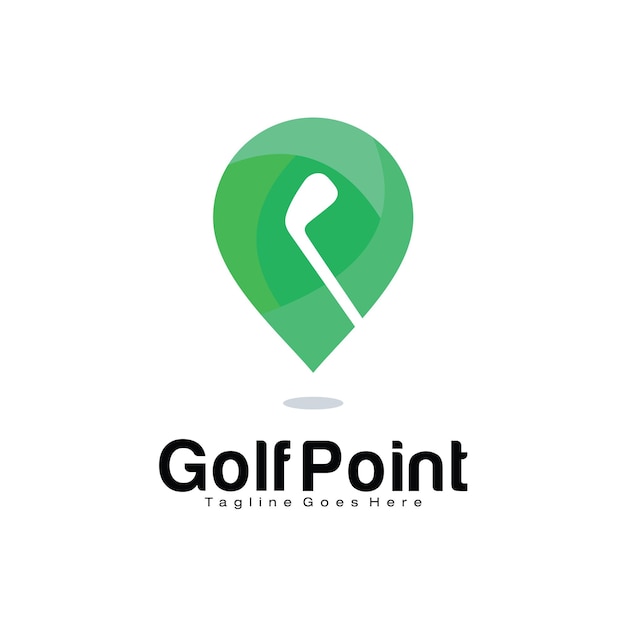 Golf Point logo design template