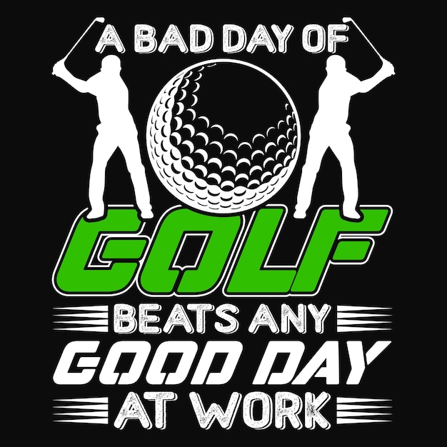 Golf Quotes Saying T-Shirt Design, Golfer Vector Elements.