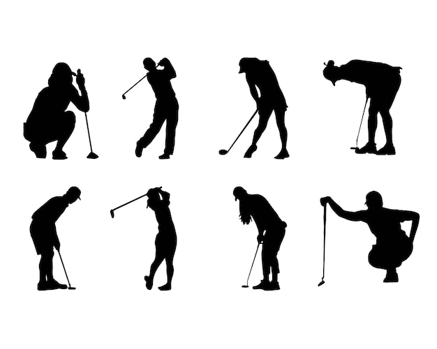 Vector golf silhouette