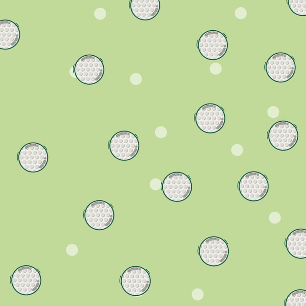 Golf sport balls pattern background 