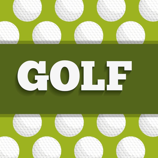 Golf sport design with balls icon