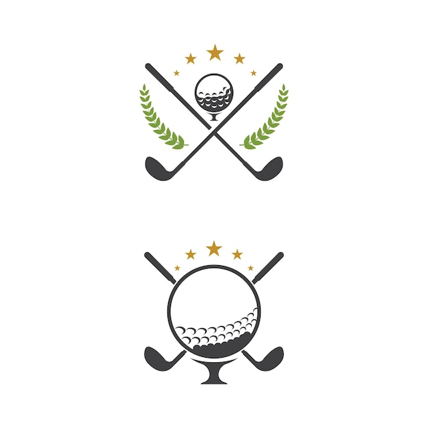 Vector golf sport icon template vector illustration