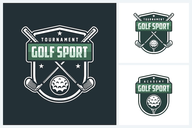 golf sport logo design template golf emblem vector golf tournament badge logo design vector