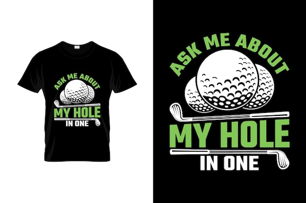 Golf T-shirt Design or Golf poster Design or Golf illustration