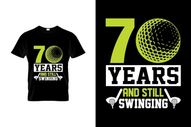 T-shirt da golf design o poster da golf design o illustrazione da golf
