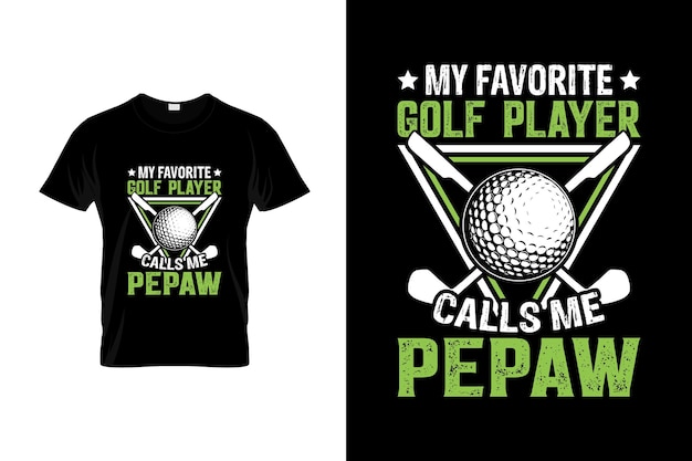Golf T-shirt Design or Golf poster Design or Golf illustration