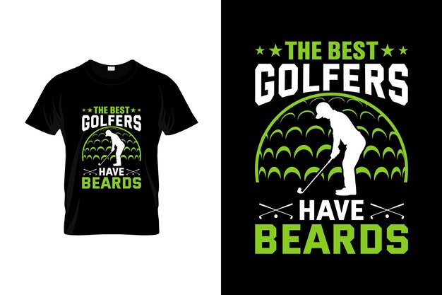 T-shirt da golf design o poster da golf design o illustrazione da golf