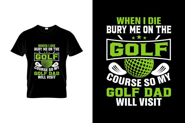 Golf T-shirt Design or Golf poster Design or Golf illustration