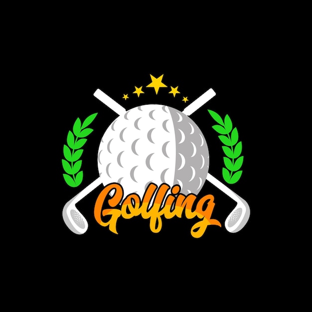 Golf t-shirt design, Golf sports typography, Vector illustration