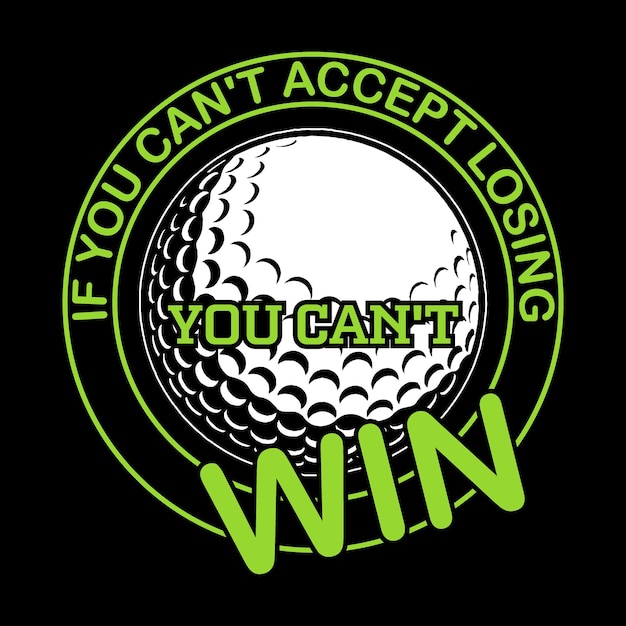 Vector golf t-shirt design