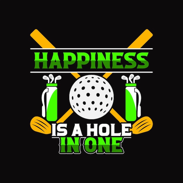 Vector golf t-shirt design