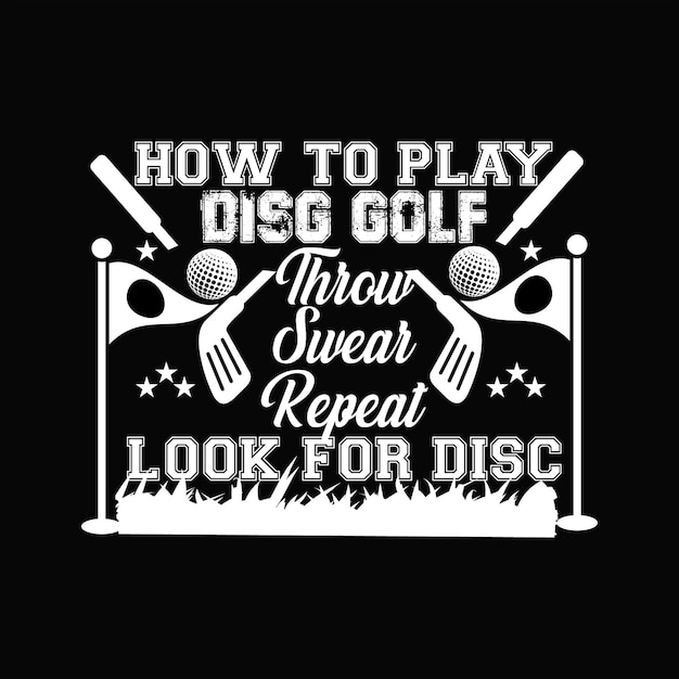 Vector golf t-shirt ontwerp