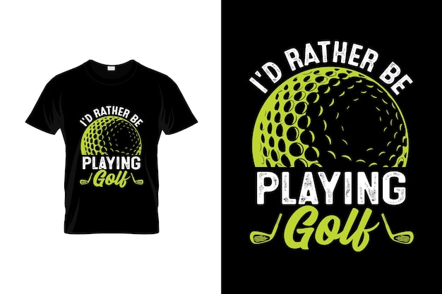 Golf T-shirtontwerp of Golfposterontwerp of Golfillustratie