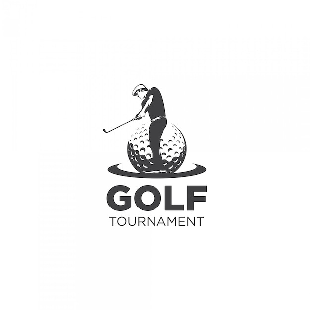 golf tournament silhouette logo