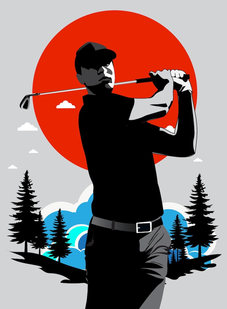 Vector golf tournament