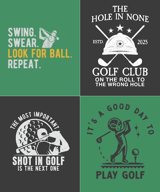 golf tshirt bundle design