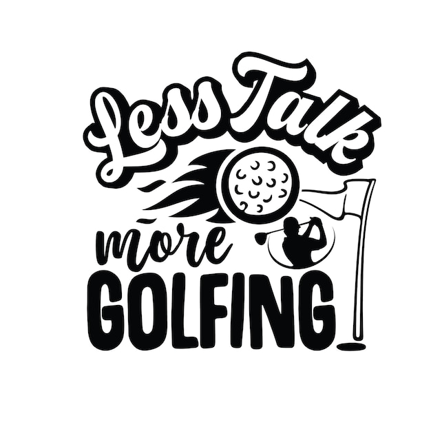 Golf tshirt design golf svg cut file design sport tipografia design vettoriale