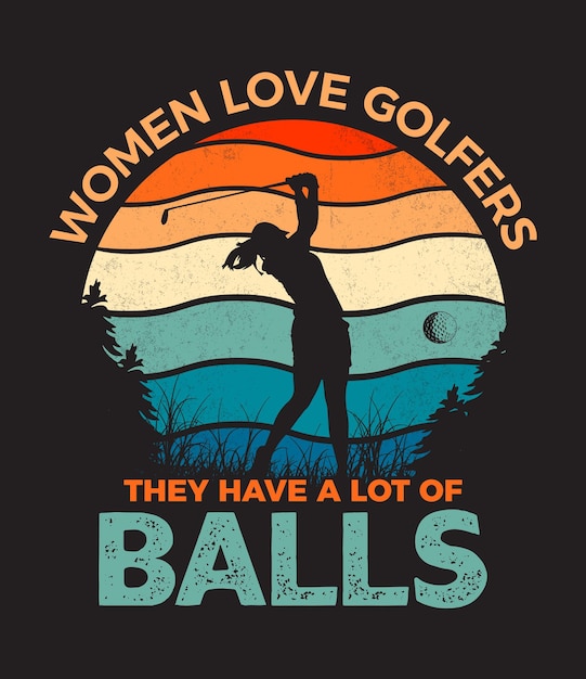 Golf TShirt Design Idea