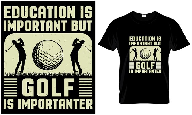 Golf tshirt design vector graphic