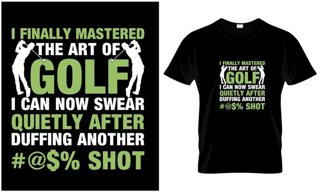 Golf tshirt design vector graphic