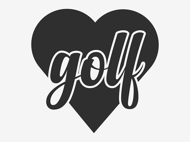 Vector golf typography design voor u logo t-shirt en anderen