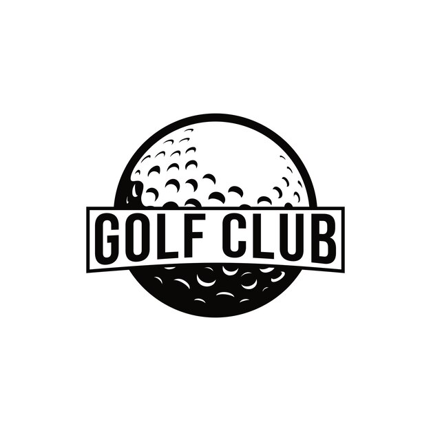 Vector golf vector grafische sjabloon illustratie voor sportclub