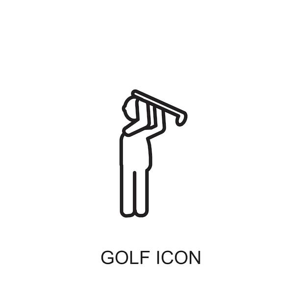 Значок вектора гольфа