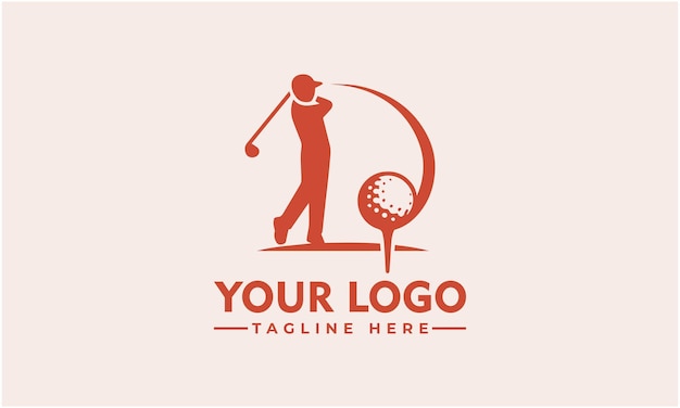 Logo vettoriale del golf logo del golf per lo sport identità di marchio aziendale