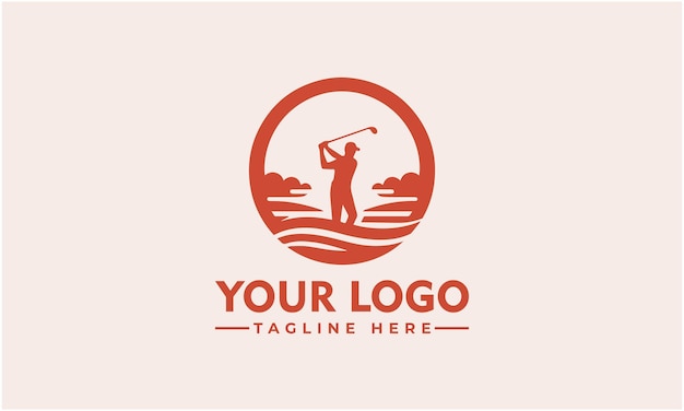 Golf vector logo vector Golf logo voor sport Business Branding Identiteit