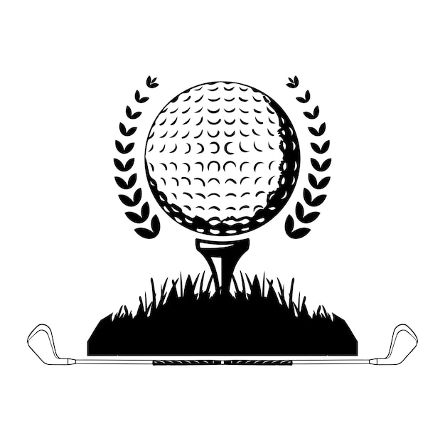 Golf vector, vector vintage golf elementen collectie