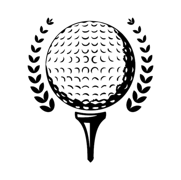 Vector golf vector, vector vintage golf elements collection